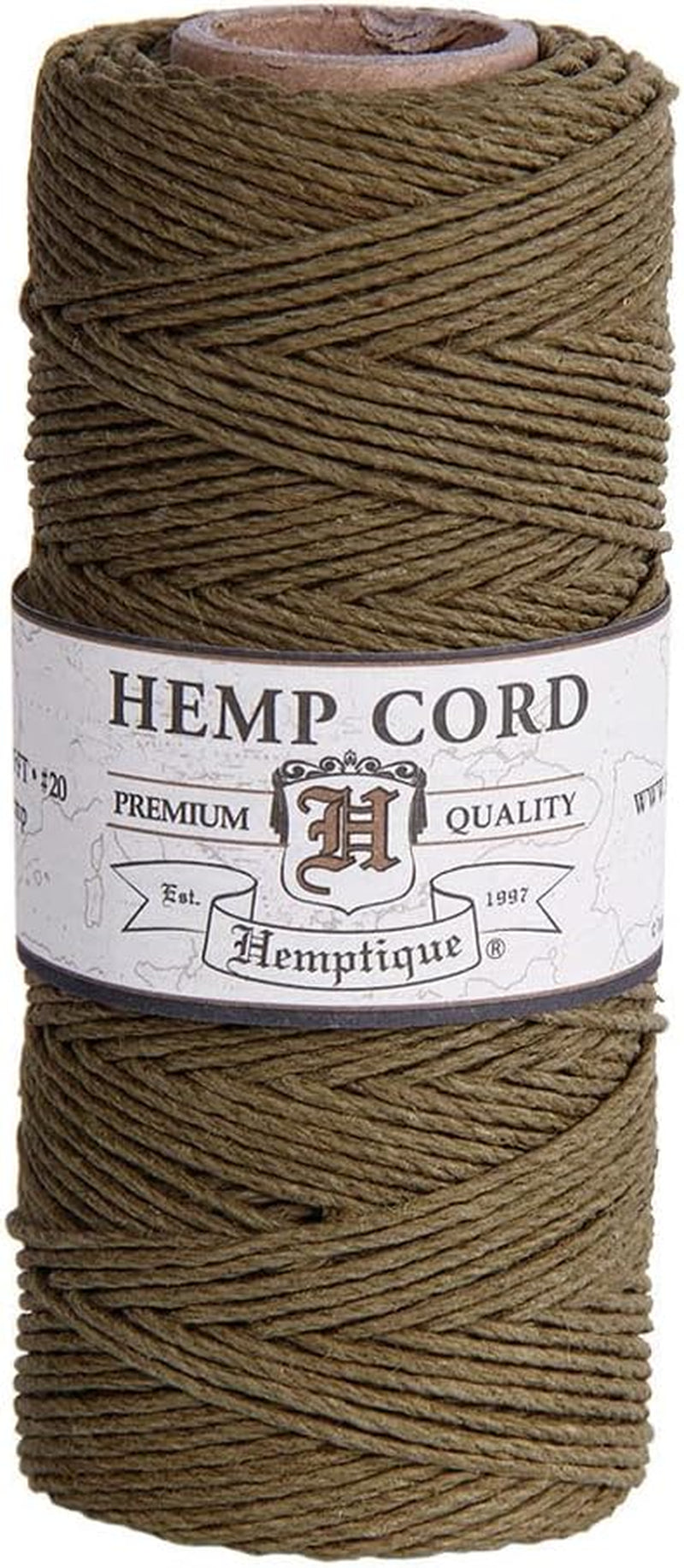 100% Hemp Cord Spool - 62.5 Meter Hemp String - Made with Love - No. 20 ~ 1Mm Cord Thread for Jewelry Making, Macrame, Scrapbooking, DIY, & More - White