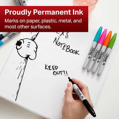 Permanent Marker | Fine Point | Black | 1 Count