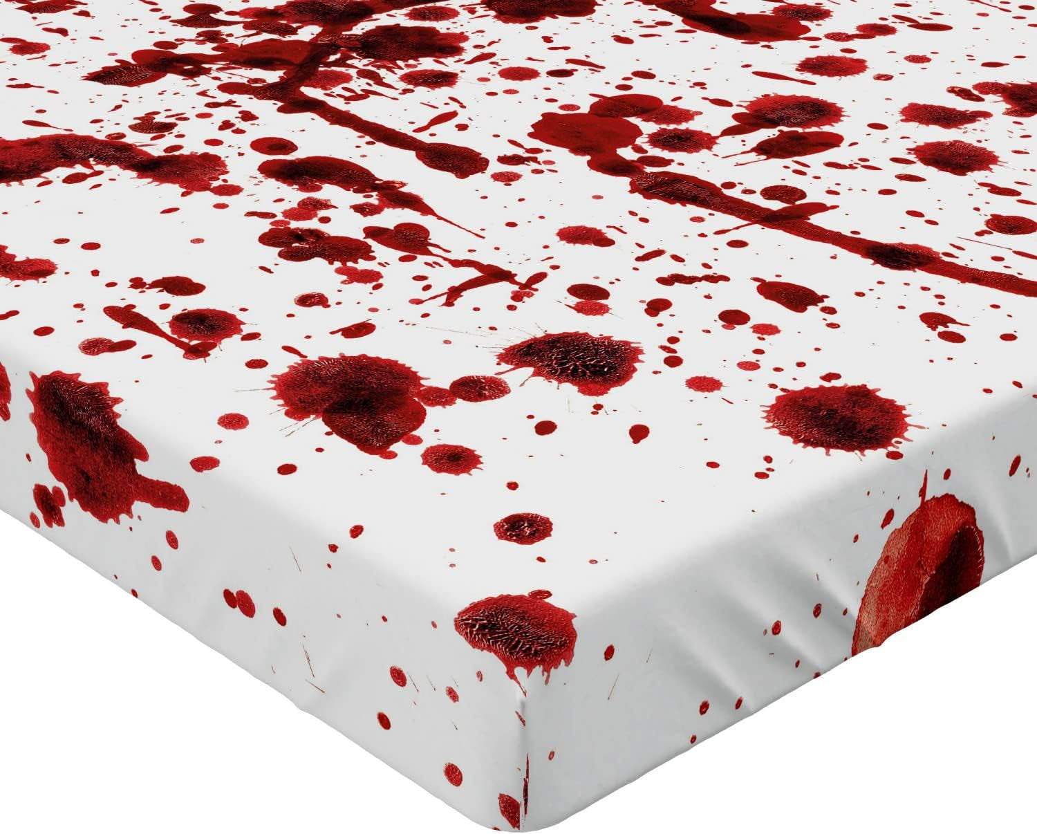 Zombie Fitted Sheet, Dead Man Walking in Dark Danger Scary Scene Fiction Halloween Infection Picture, Bed Cover with All-Round Elastic Deep Pocket for Comfort, Full Size, Sepia Red