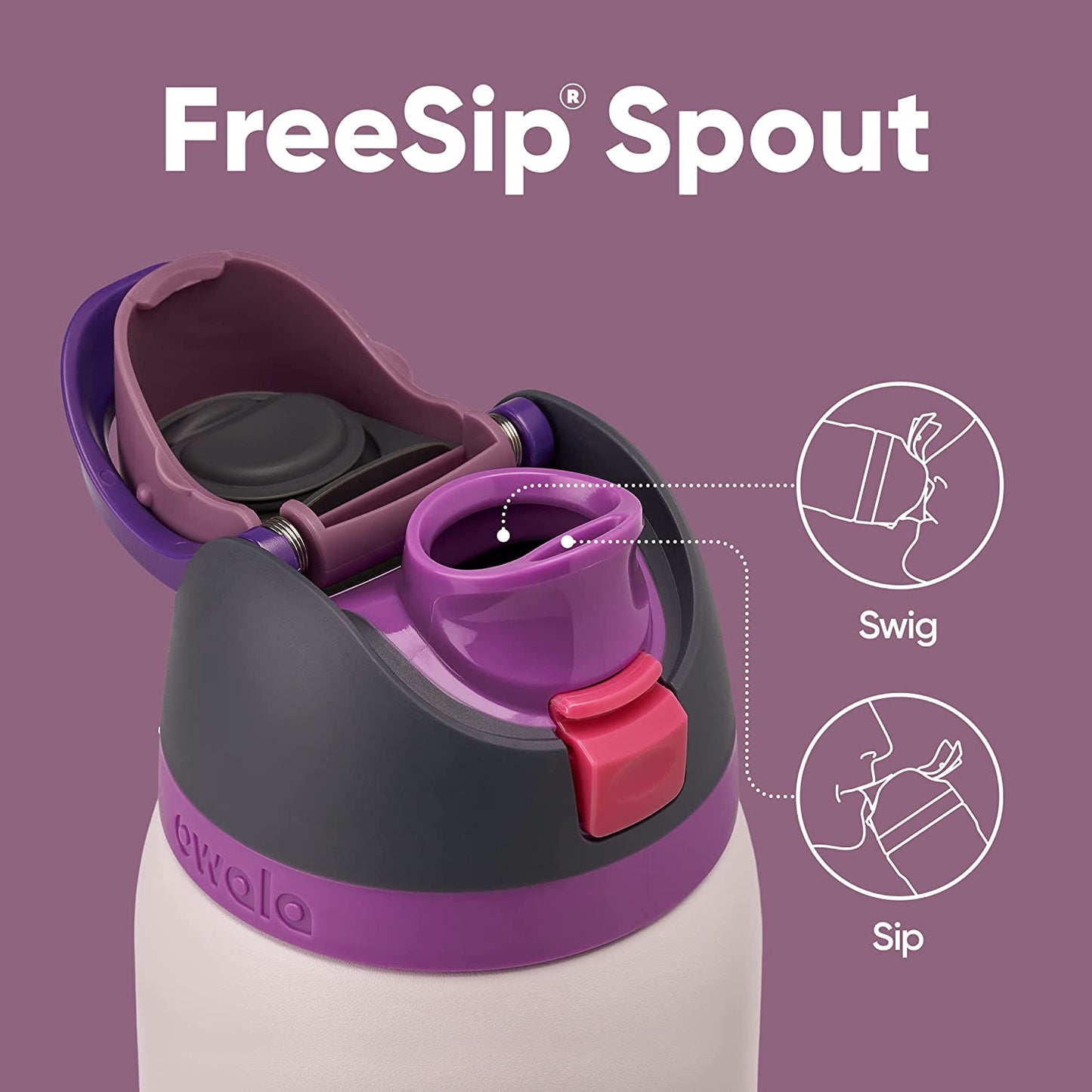 Freesip Insulated Stainless Steel Water Bottle & Silicone Water Bottle Boot, Anti-Slip Protective Sleeve & 2-In-1 Water Bottle Brush Cleaner and Water Bottle Straw Cleaner Brush