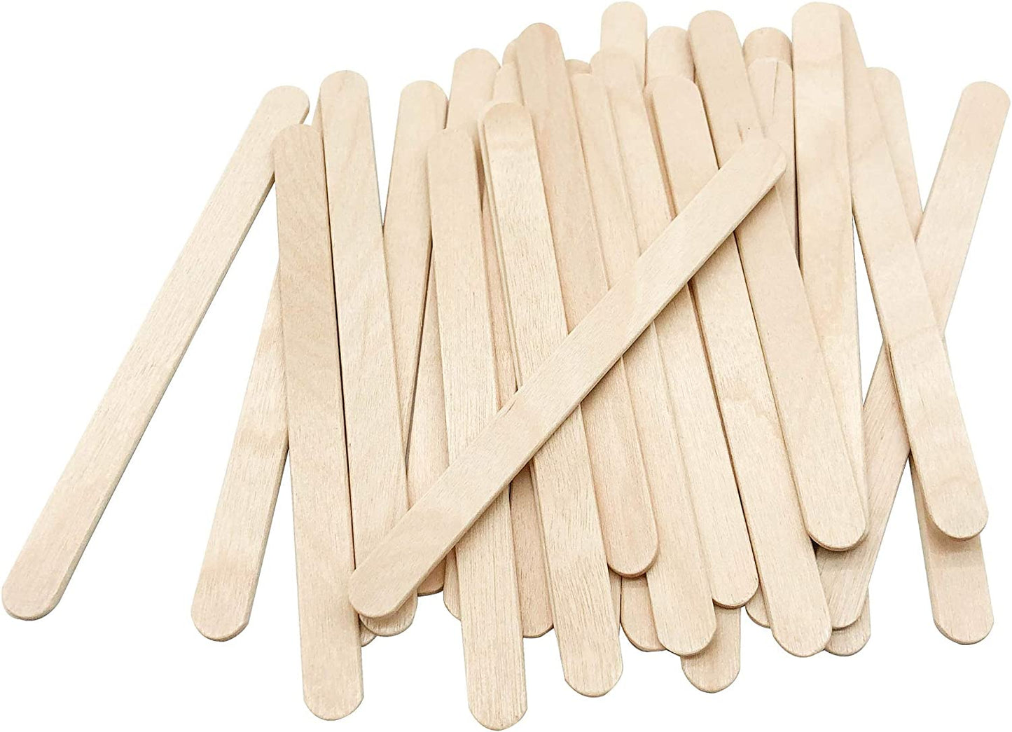 200 Pcs Craft Sticks Ice Cream Sticks Natural Wood Popsicle Craft Sticks 4.5 Inch Length Treat Sticks Ice Pop Sticks for DIY Crafts