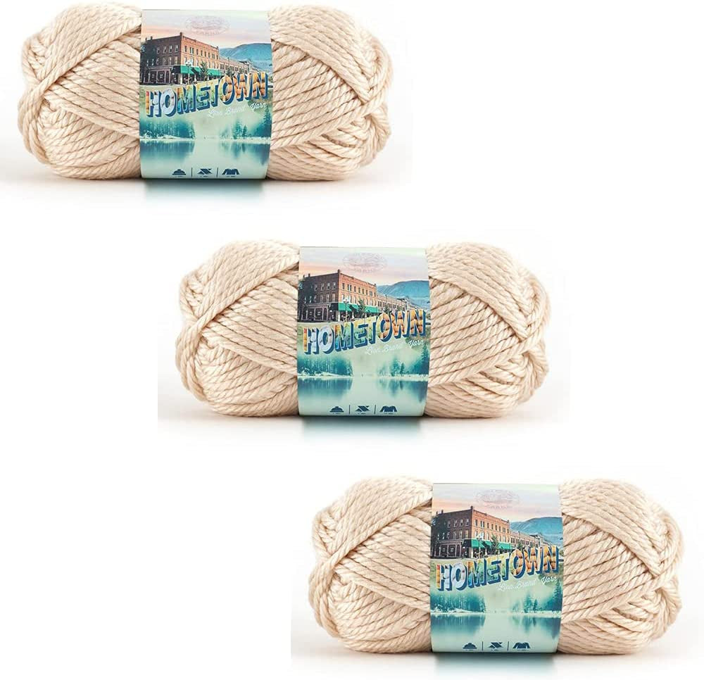 Hometown Yarn, Bulky Yarn, Yarn for Knitting and Crocheting, 1-Pack, Houston Cream