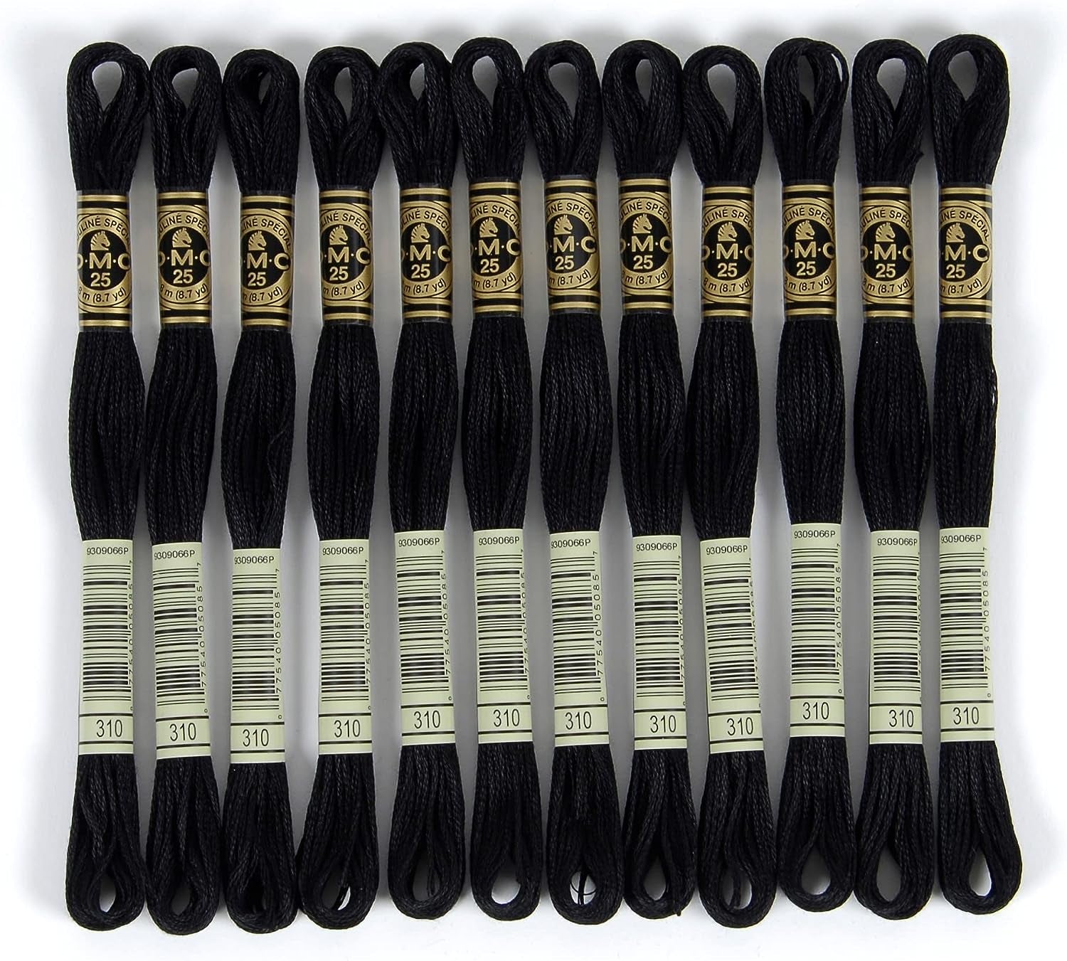 6-Strand Embroidery Cotton Floss, Black (117-310)