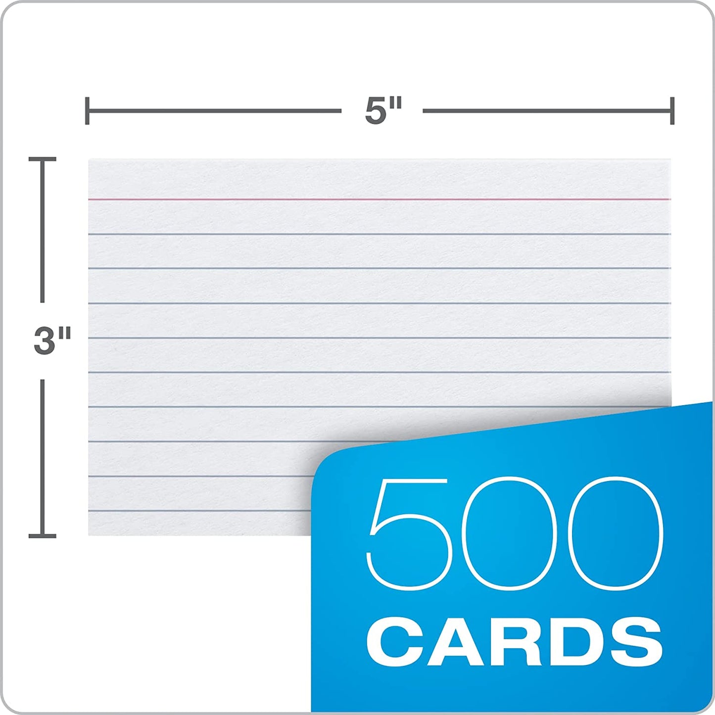 Index Cards 500 Pack 3X5 Ruled, Plastic Binder Dividers 8 Tab Letter Size 6 Sets