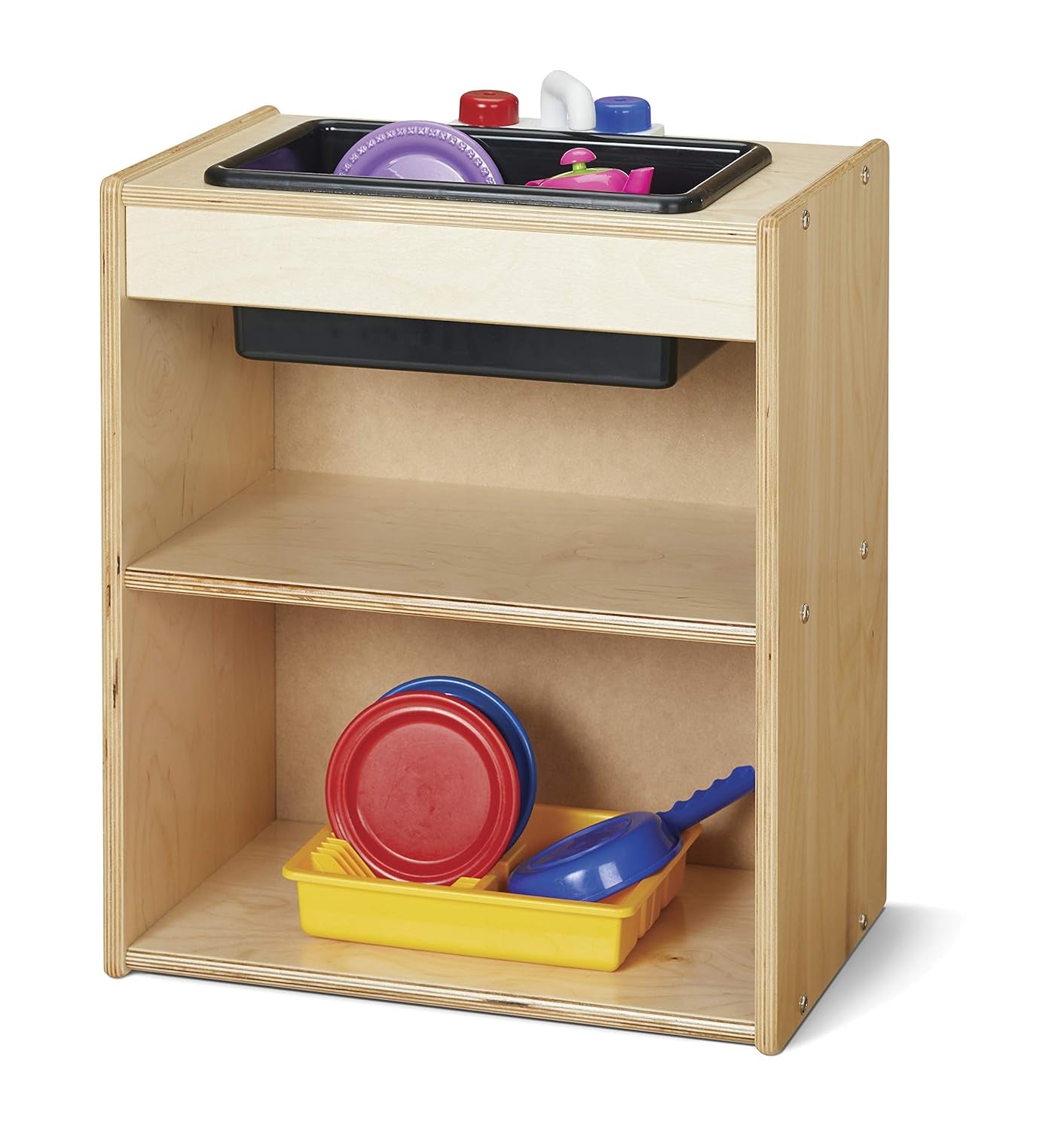 Young Time 7082YT Play Kitchen Sink - Kids Wooden Toy Sink
