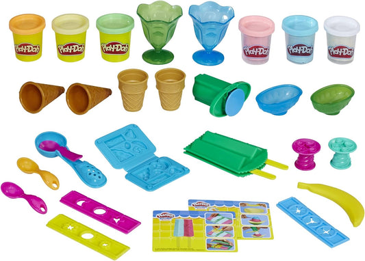 Kitchen Creations Ice Cream Party Play Food Set with 6  Colors, 2-Ounce Cans (Amazon Exclusive)