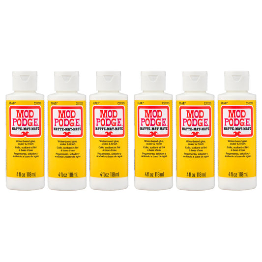 Decoupage Glue, Matte 4oz., Pack of 6