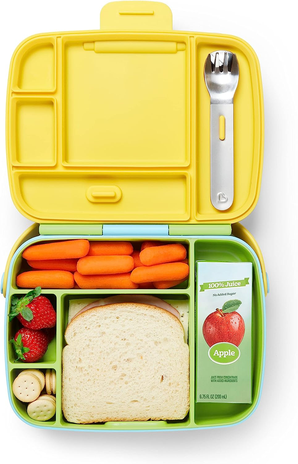 ® Lunch™ Bento Box for Kids, Includes Utensils, Green