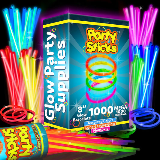 1,000 Pack Glow Sticks Party