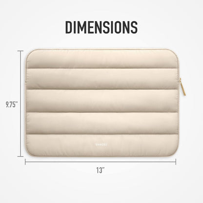 - the Original Puffy Laptop Sleeve 13-14 Inch Laptop Sleeve. Beige Laptop Sleeve for Women. Carrying Case Laptop Cover for Macbook Pro 14 Inch Sleeve, Macbook Air Sleeve 13 Inch, Ipad Pro 12.9