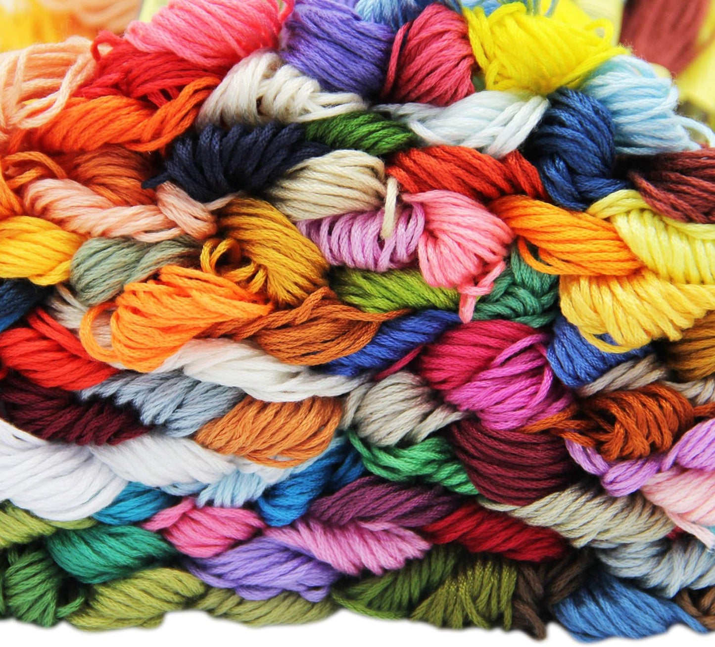 Rainbow Color Embroidery, Cross Stitch Threads, Bracelets, Crafts Floss, 100 Count