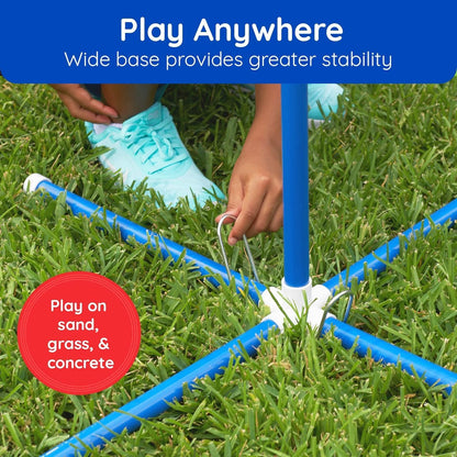 Yard Games for Adults and Kids - Outdoor Polish Horseshoes Game Set for Backyard and Lawn with Frisbee, Bottle Stands, Poles and Storage Bag﻿, Easter Basket Stuffers Gifts for Kids.