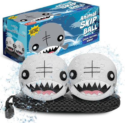 the Ultimate Skip Ball – Water Bouncing Ball (2 Pack) Create Lasting Memories with Your Friends & Family at the Beach, Lake or Pool - Great for All Ages