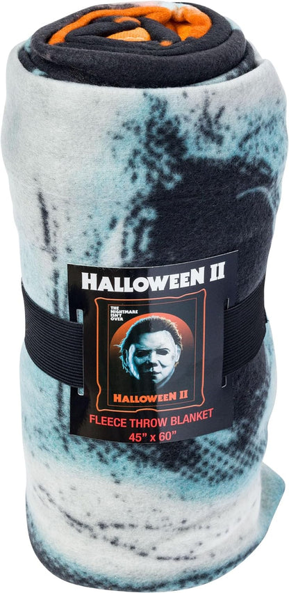 Halloween II Mike Mask Close Nightmare 45" X 60" Fleece Throw Blanket