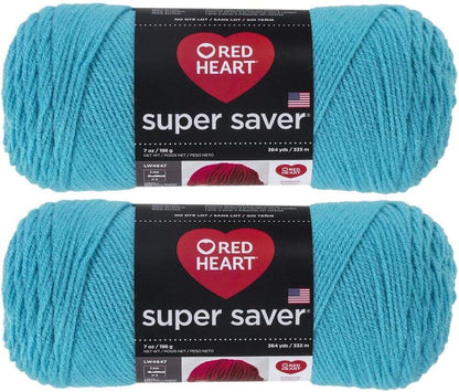 Bulk Buy:  Super Saver (2-Pack) (Cherry Red, 7 Oz Each Skein)