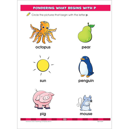 School Zone Big Preschool Workbook: Kids Learning Skills Ages 3 to 5, Handwriting, Abcs, Phonics, Early Math & Numbers, Colors & Shapes, Follow Directions, and More, 320 Pages