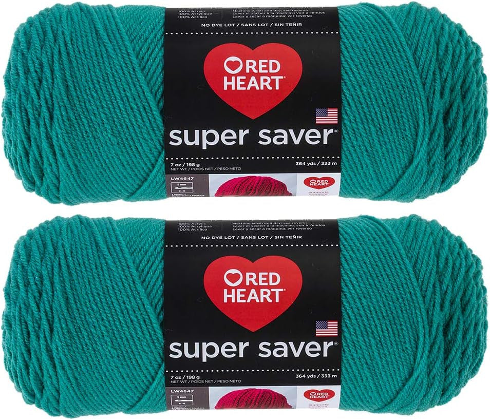 Bulk Buy:  Super Saver (2-Pack) (Cherry Red, 7 Oz Each Skein)