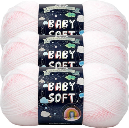 (1 Skein) Babysoft Baby Yarn Yarn, White