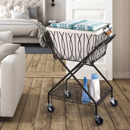 Verona Laundry Cart with Removable Basket