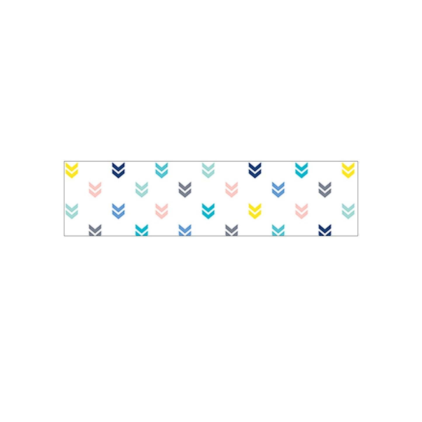 Calm & Cool Colorful Mini Chevrons EZ Border, 48 Feet Per Pack, 3 Packs - Loomini