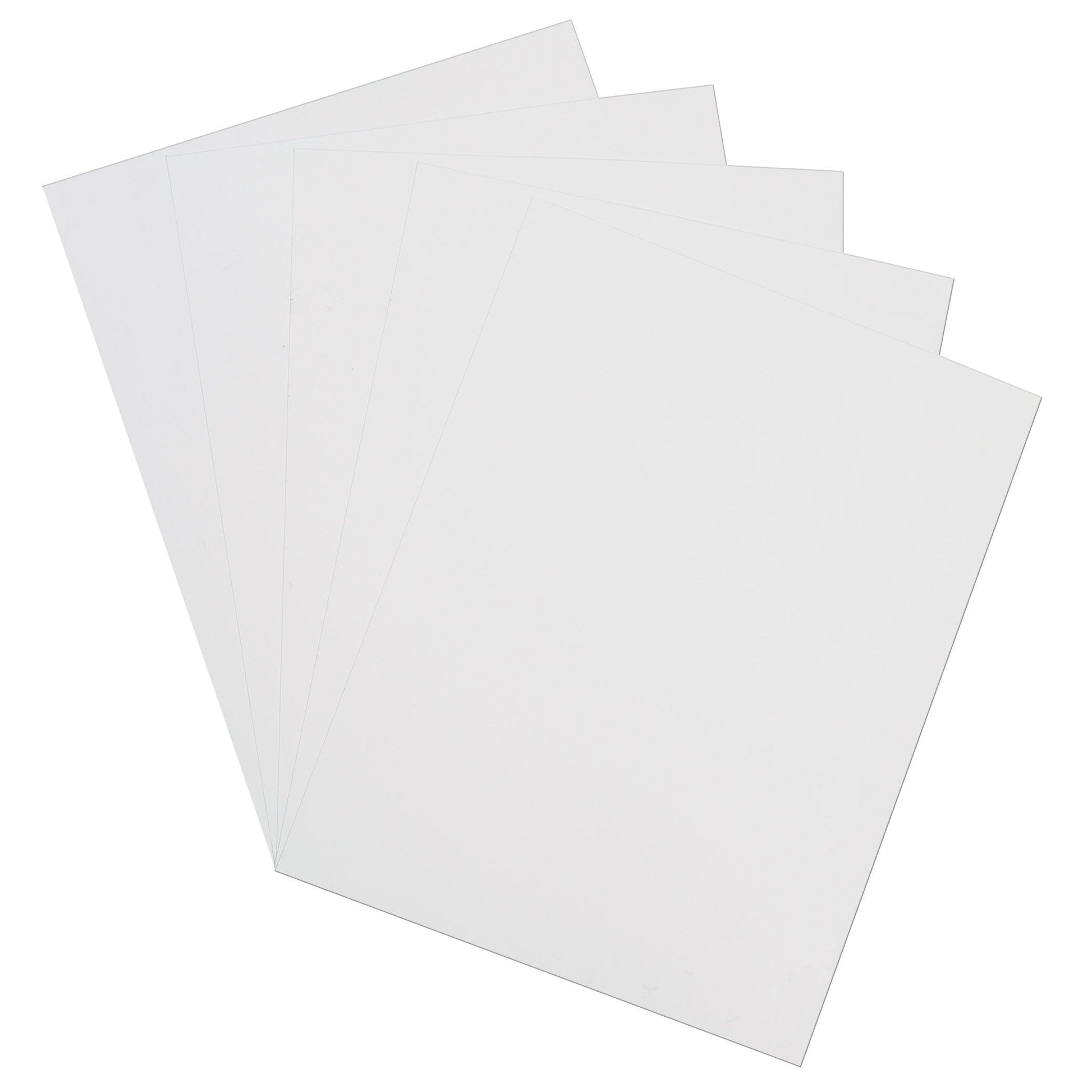 Card Stock, Classic White, 8-1/2" x 11", 100 Sheets Per Pack, 2 Packs - Loomini