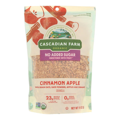Cascadian Farm - Granola Organic Cinnamon Apple - Case Of 4-11 Ounces - Loomini