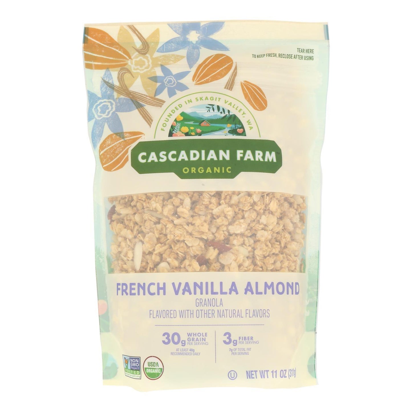 Cascadian Farm - Granola Organic French Vanilla - Case Of 4-11 Ounces - Loomini