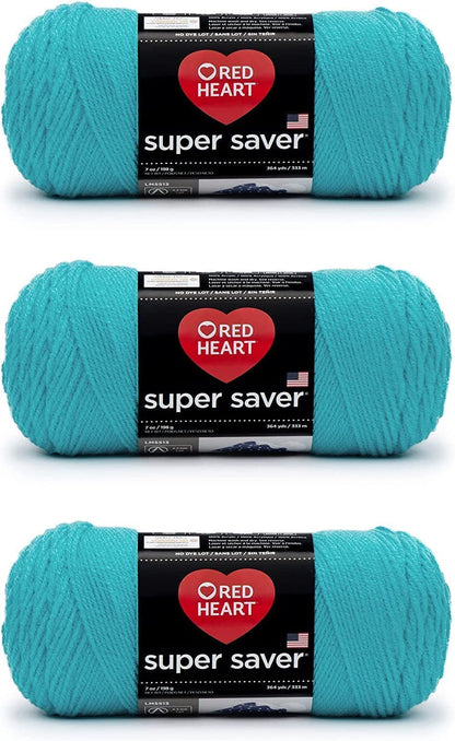 Super Saver White Yarn - 3 Pack of 198G/7Oz - Acrylic - 4 Medium (Worsted) - 364 Yards - Knitting/Crochet