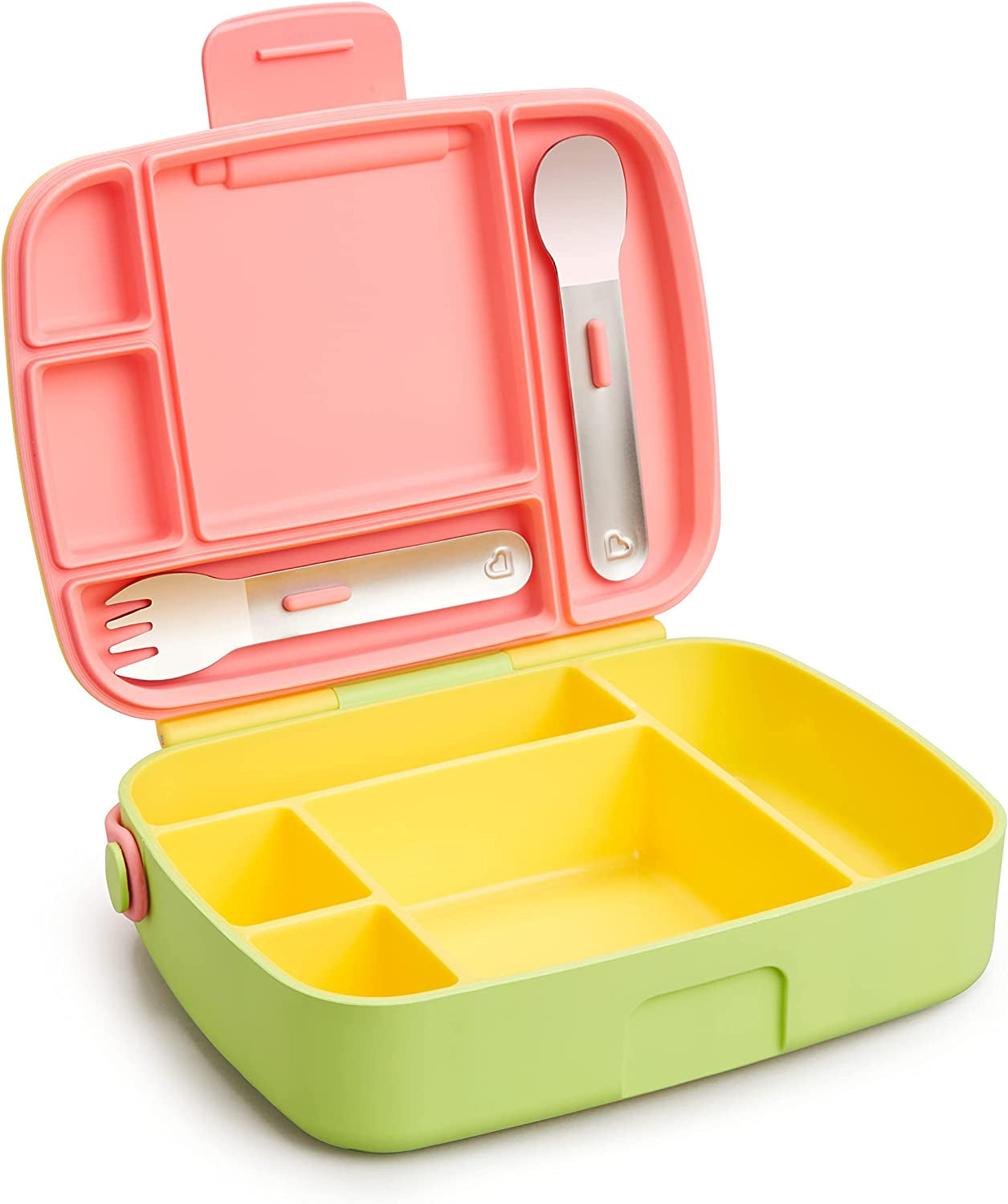 ® Lunch™ Bento Box for Kids, Includes Utensils, Green