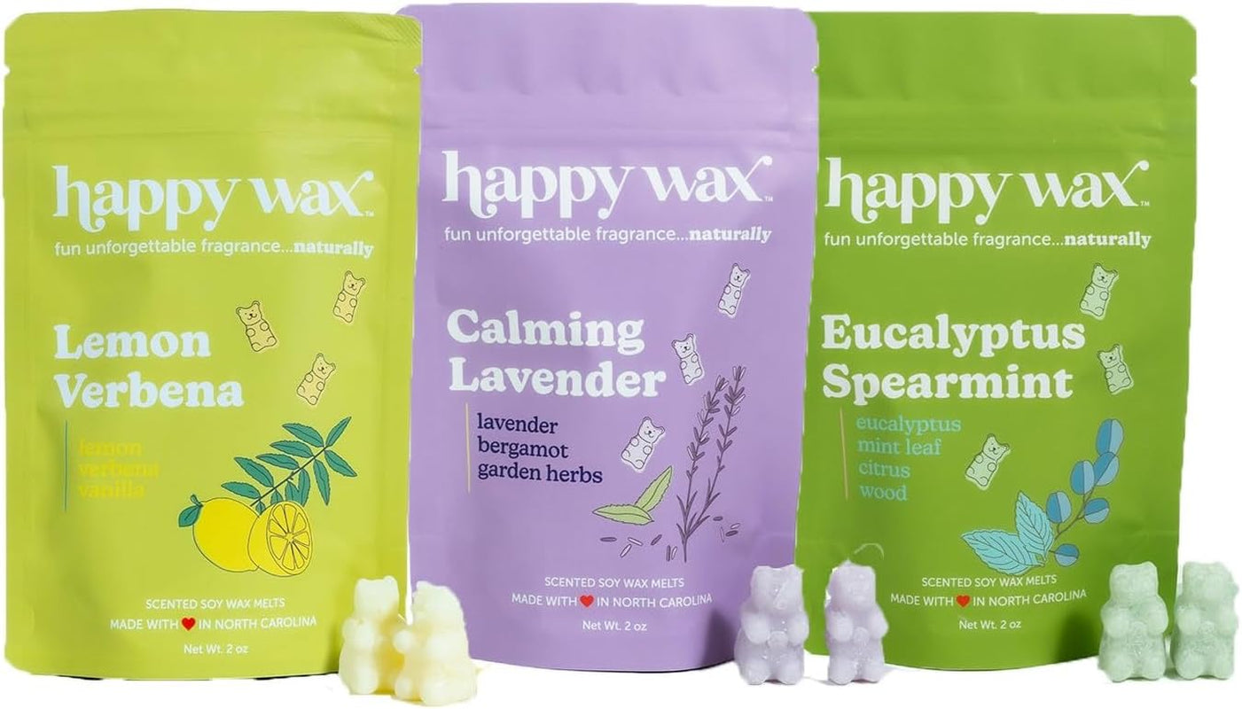 Spa Mix Premium Scented Natural, Non Toxic Soy Wax Melts – 6 Total Oz. of Scented Wax Melts. Includes: Seagrass & Sage, Calming Lavender Chamomile, and Eucalyptus Spearmint