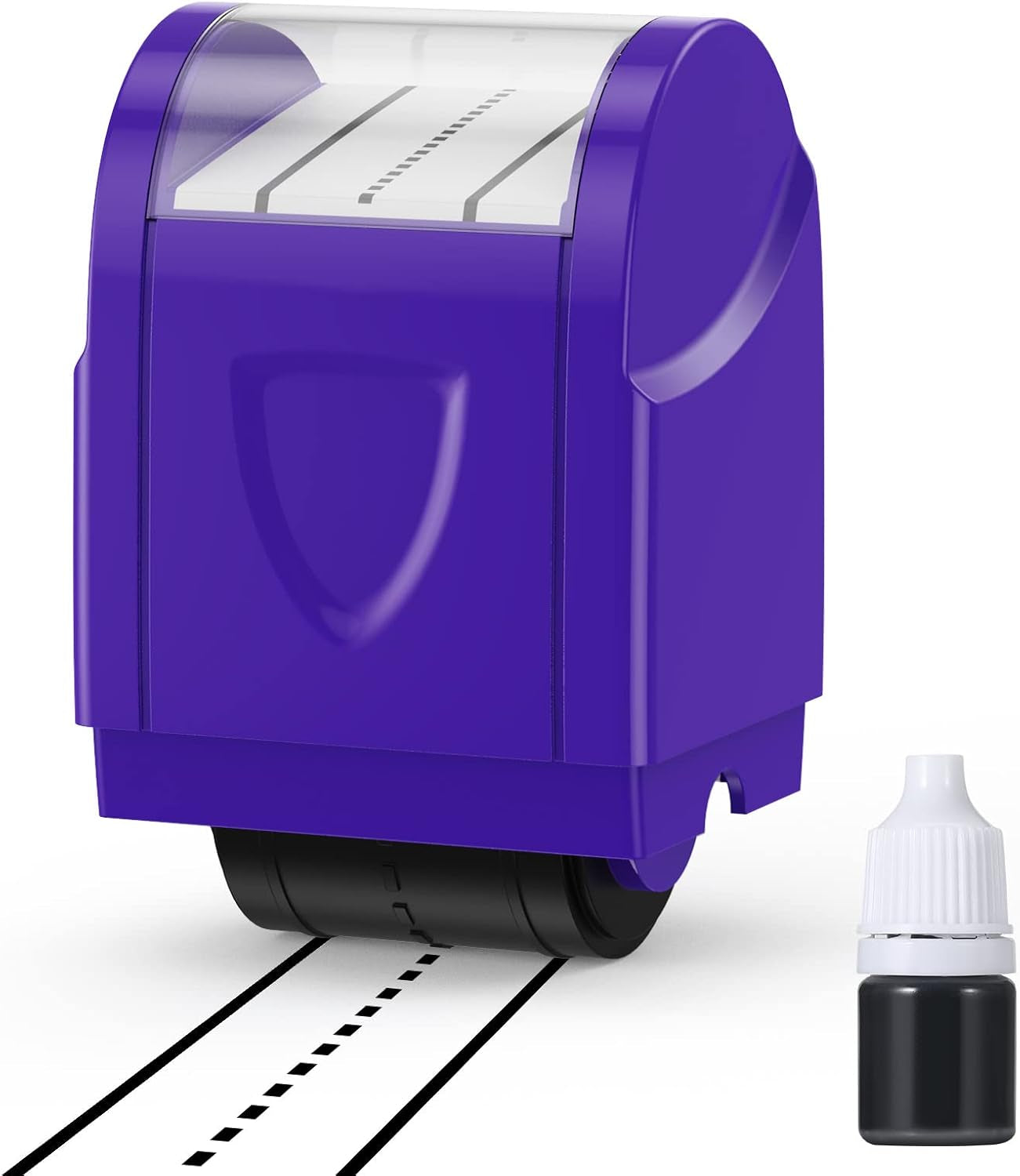 Dashed Handwriting Lines Practice Roller Stamp Parents and Teachers Roller Self-Inking Line Rolling Stamps Handwriting Practice Tool (Purple)