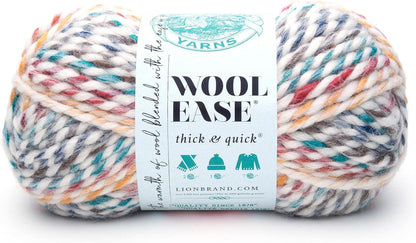 Wool-Ease Thick & Quick Yarn, Soft and Bulky Yarn for Knitting, Crocheting, and Crafting, 1 Skein, Fossil