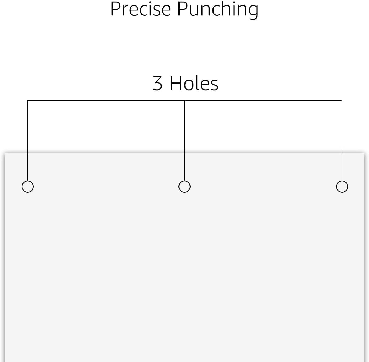 3 Hole Punch, 10 Sheet Capacity, Black