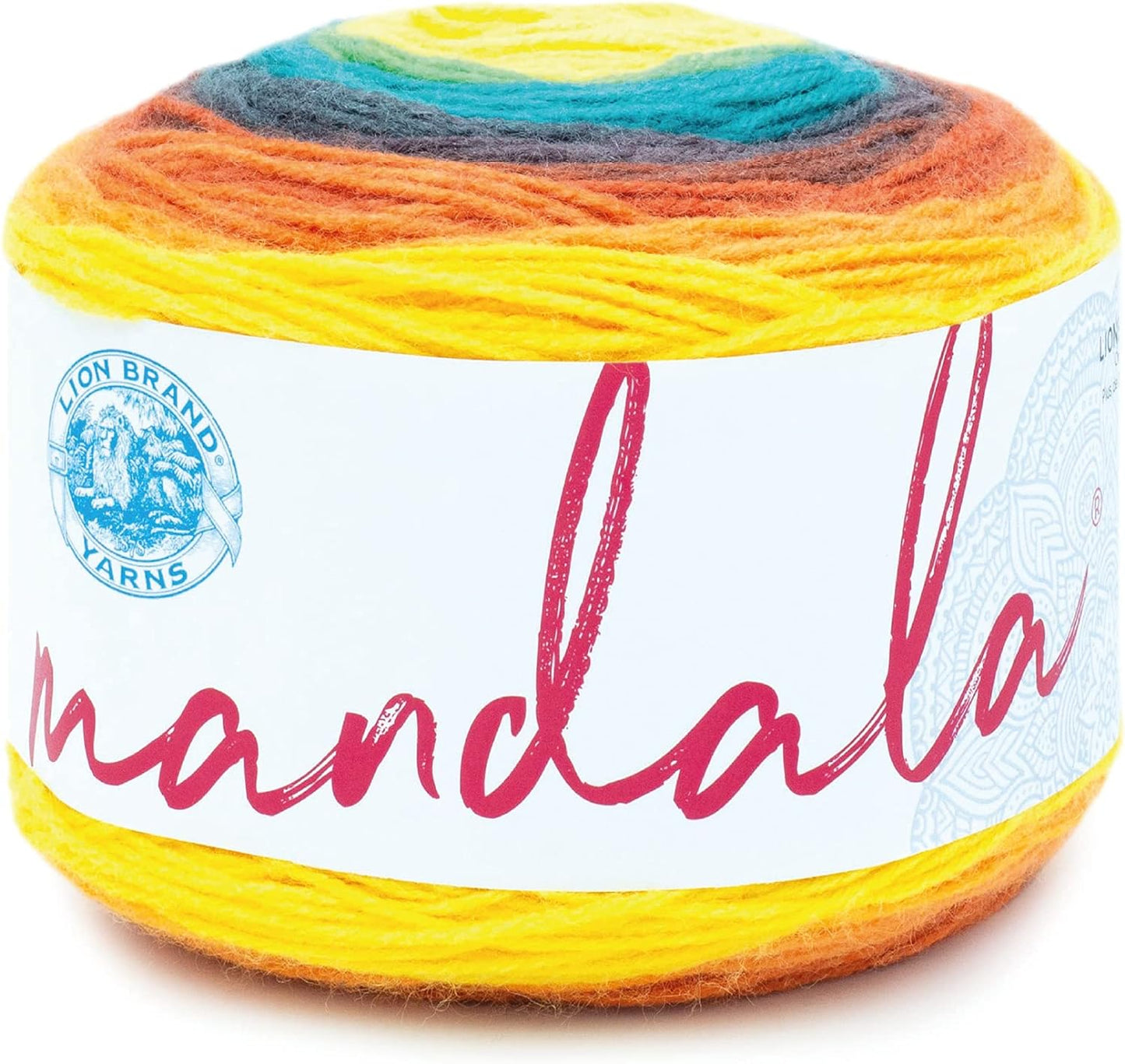 Mandala Yarn, Multicolor Yarn for Crocheting and Knitting, Craft Yarn, 1-Pack, Cupid