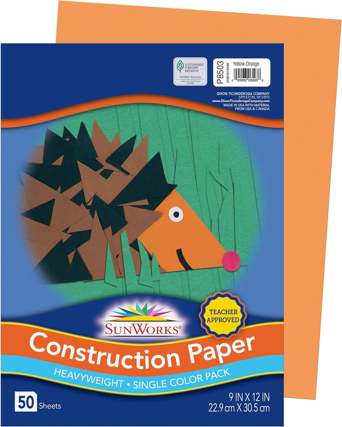 (Formerly ) Construction Paper, Bright White, 9" X 12", 50 Sheets