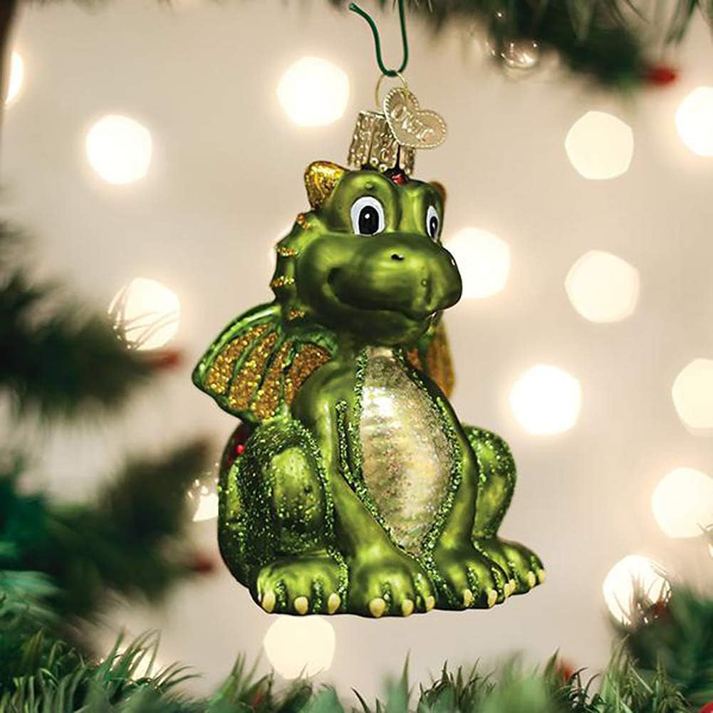 Ornaments Little Dragon Glass Blown Ornaments for Christmas Tree