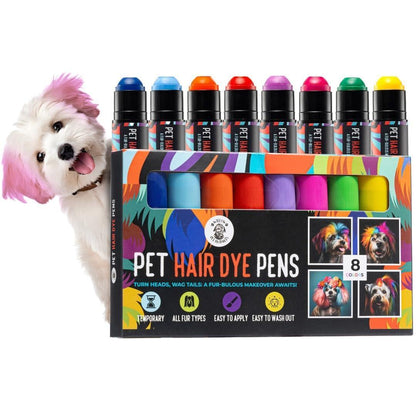 Dog Hair Dye  8 Color Dog Safe Hair Dye  Dog Dye Non Toxic & Temporary. Pet