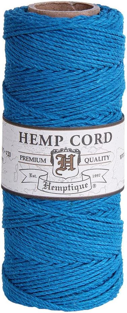 100% Hemp Cord Spool - 62.5 Meter Hemp String - Made with Love - No. 20 ~ 1Mm Cord Thread for Jewelry Making, Macrame, Scrapbooking, DIY, & More - White