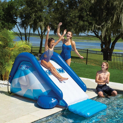 Cascade Pool Slide, Inflatable Slide with Sprinkler