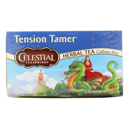 Celestial Seasonings Tension Tamer Herbal Tea Caffeine Free - 20 Tea Bags - Case Of 6 - Loomini