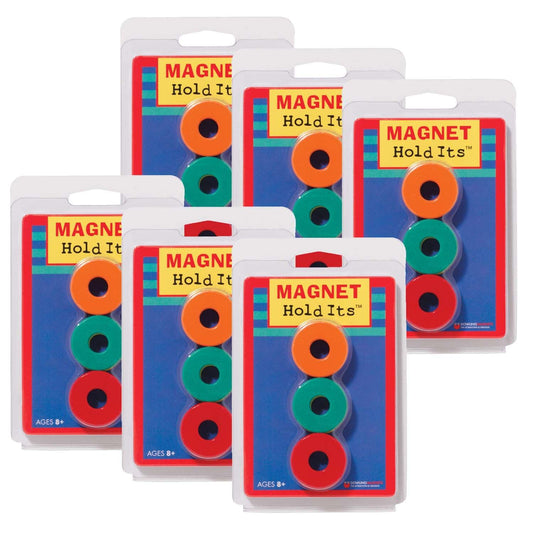 Ceramic Ring Magnets, 6 Per Pack, 6 Packs - Loomini