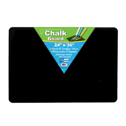 Chalk Board, 24" x 36", Black, Pack of 2 - Loomini