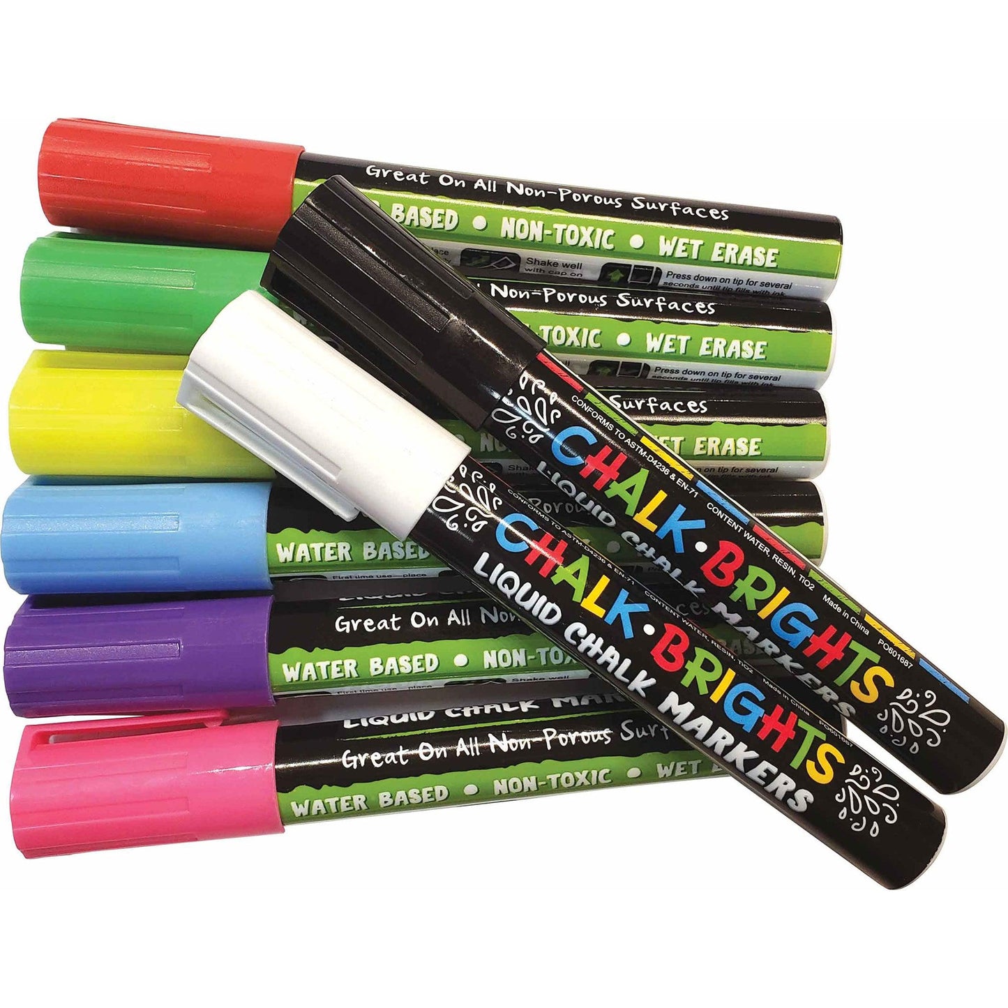 Chalk Brights Liquid Chalk Markers, Pack of 8 - Loomini