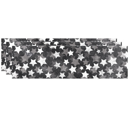 Chalk It Up! Chalk Stars EZ Border, 48 Feet Per Pack, 3 Packs - Loomini