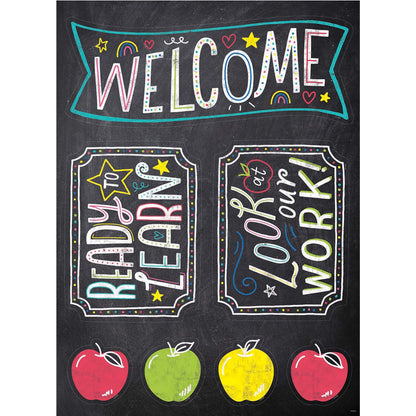 Chalk It Up! School Time Fun Bulletin Board Set - Loomini