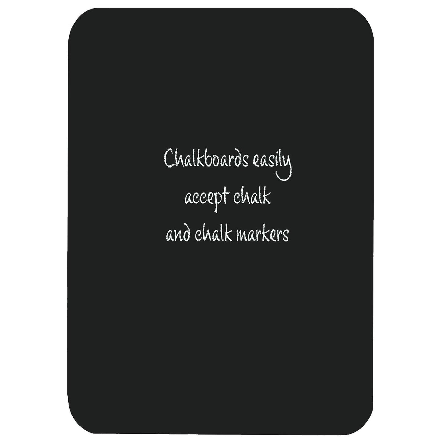 Chalkboard, 9.5" x 12", Black, Pack of 6 - Loomini