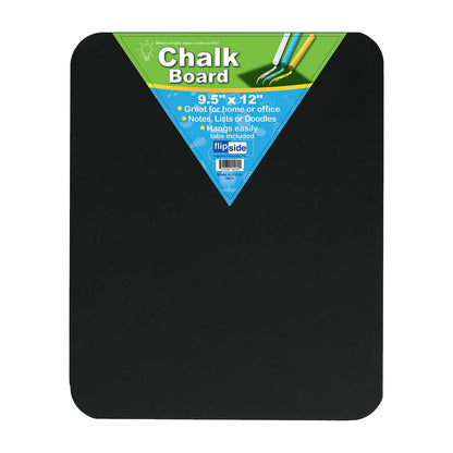 Chalkboard, 9.5" x 12", Black, Pack of 6 - Loomini