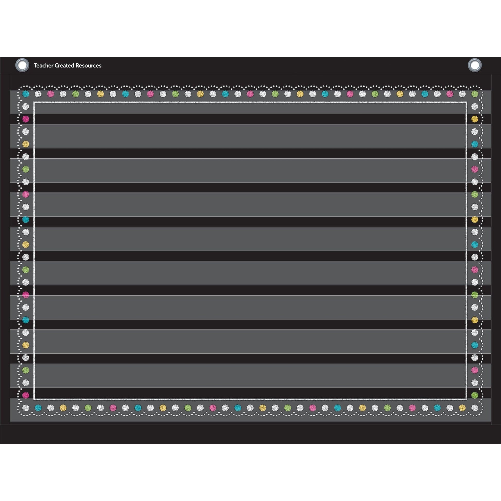 Chalkboard Brights Mini Pocket Chart (17" x 22"), Pack of 2 - Loomini