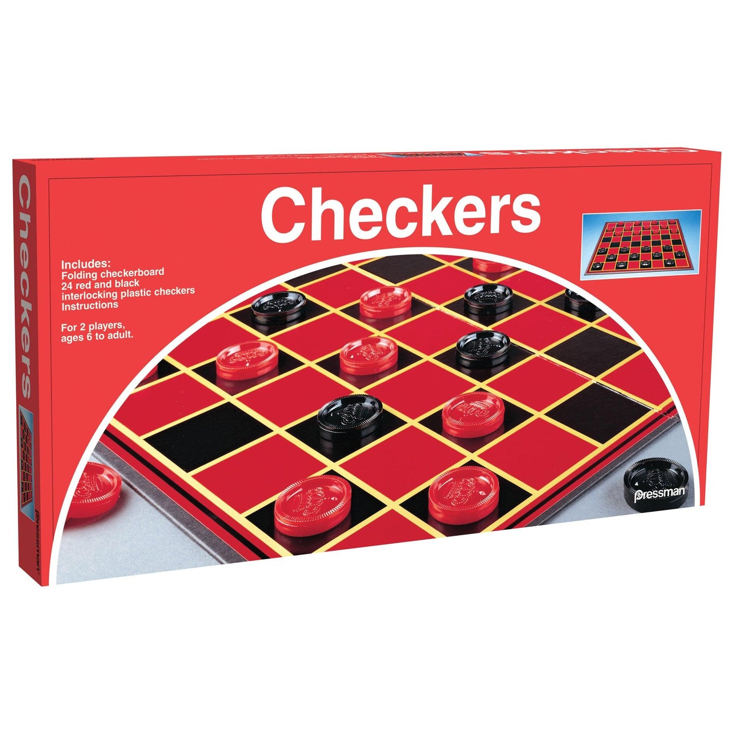 Checkers Game, Pack of 4 - Loomini