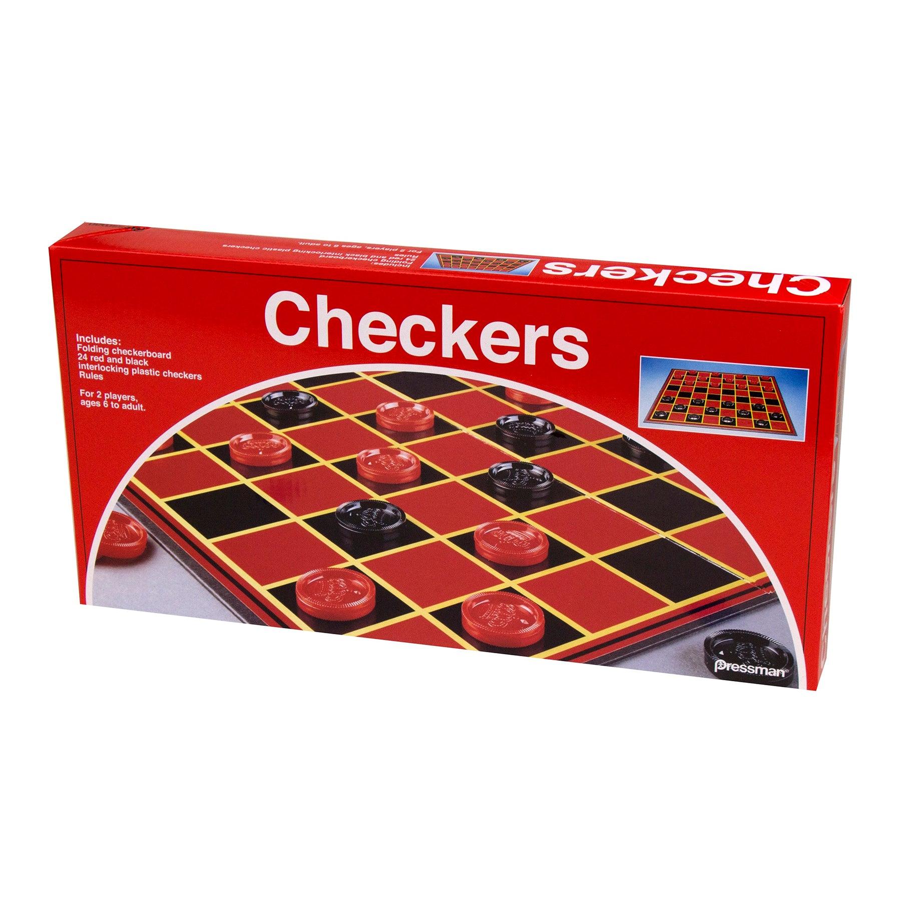 Checkers Game, Pack of 4 - Loomini